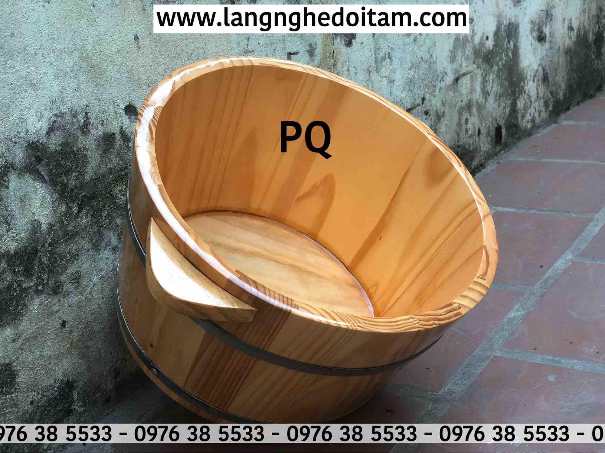 Chậu gỗ ngâm chân gỗ thông