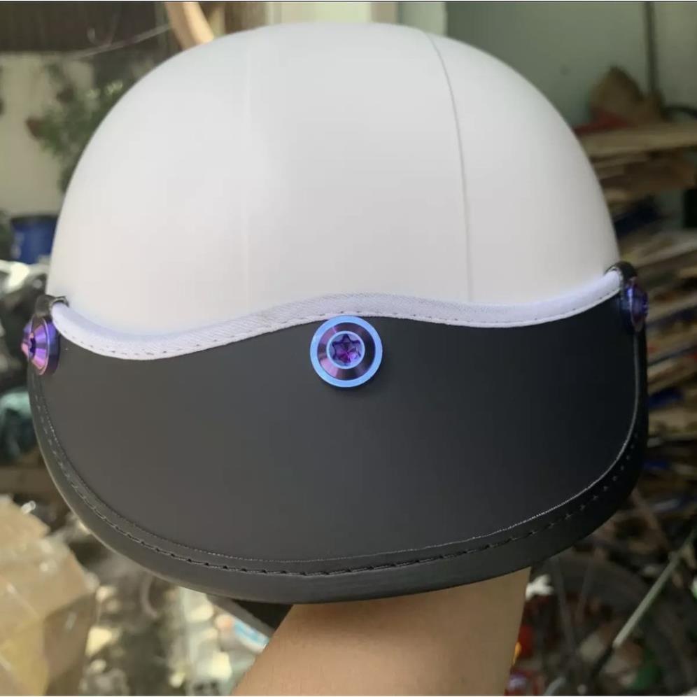 Nón bảo hiểm titan gr5 ốc thật 100% đẹp đội thoáng mát
