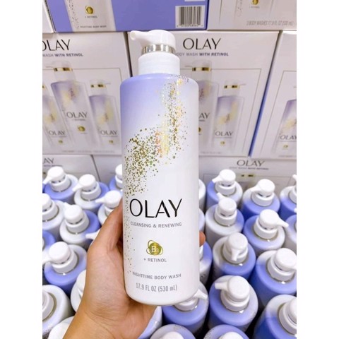 Sữa tắm olay b3 + retinol - nighttime body wash 530ml