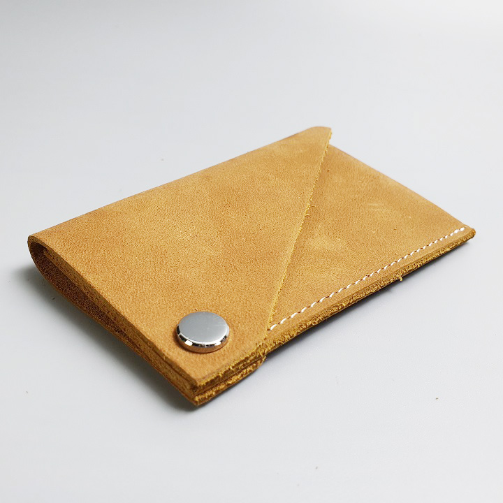Ví card da bò sáp mn119lea - 100% da bò thật, bh 3 năm