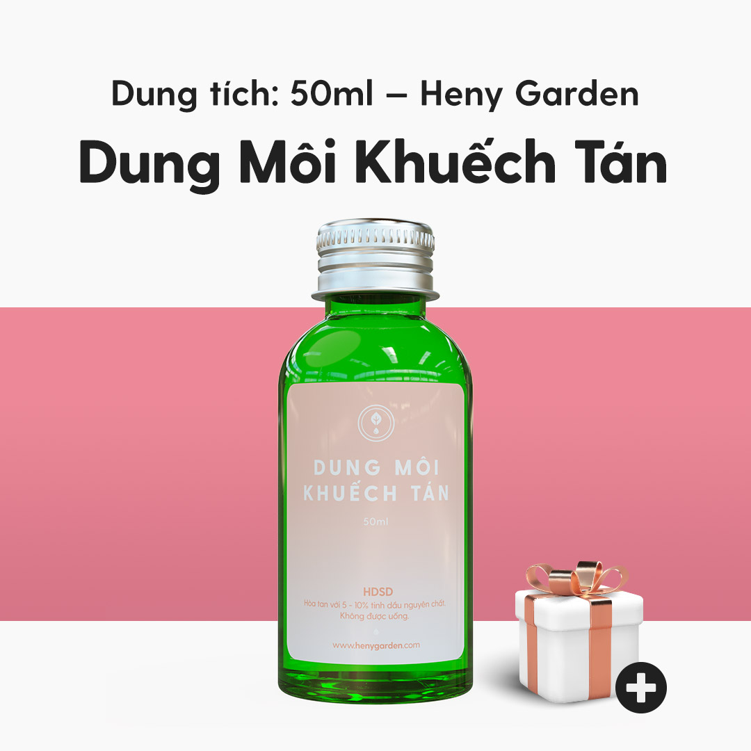 Dung Môi Pha Tinh Dầu Tán Hương Thơm Phòng HENY GARDEN Cắm Que, Thay Thế Máy Khuếch Tán và Đèn Xông