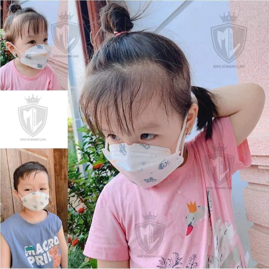 50 chiếc khẩu trang 4d trẻ em kháng khuẩn kf94 tiêu chuẩn hàn quốc