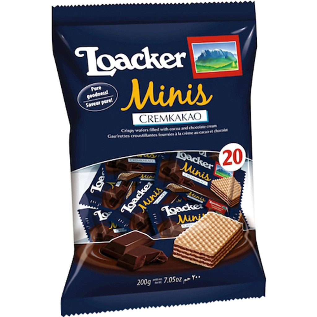 Bánh xốp Loacker Minis Napolitaner gói 200g