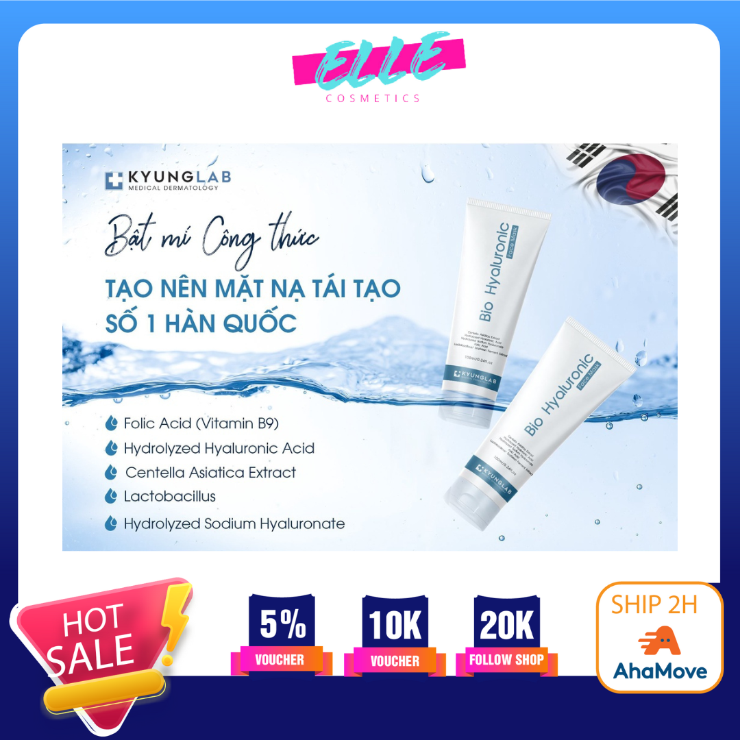 Mặt nạ kyung lab bio hyaluronic face mask hàn quốc 100ml