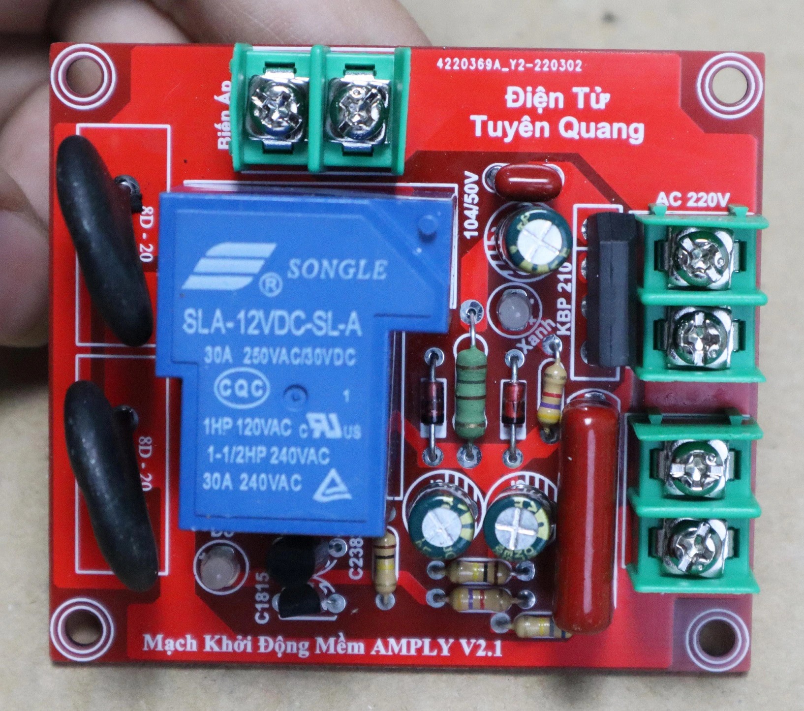 Mạch khởi động mềm v1 chống hư công tắc âm ly - main - 1 cái