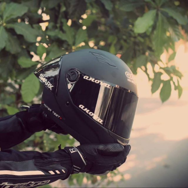 [HCM]Mũ Fullface GXT đen nhám lên đuôi gió Shark bảo hành 12 tháng