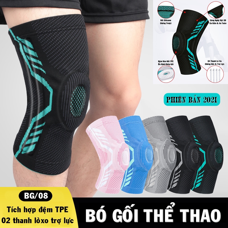 Bảo Vệ Đầu Gối Nam Nữ Bó Gối Thể Thao Băng Quấn Khớp Tránh Chấn Thương Khi Chơi Bóng Rổ Bóng Bàn Bóng Chuyền Tập Gym Tennis Bóng Đá Đạp Xe Chạy Bộ
