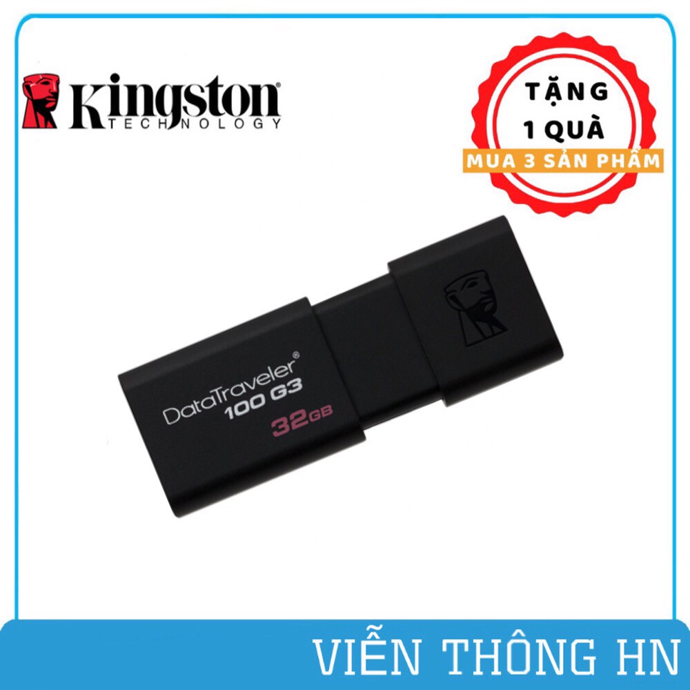 Usb kingston data traveler 100 g3 32gb - usb 3.0 dt100g3 cho văn phòng pc máy tính