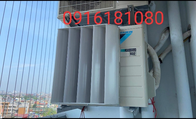 Chuyển hướng gió dàn nóng máy 12000BTU, tấm giải nhiệt dàn nóng điều hoà, hướng dòng bằng nhựa, hướng dòng dàn nóng
