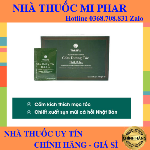 Cốm  Uống Thik & Fix - Mọc Tóc Phong Cách Nhật Bản - Cốm Dưỡng Tóc THIK&FIX - Hỗ Trợ Làm Đen Tóc - M