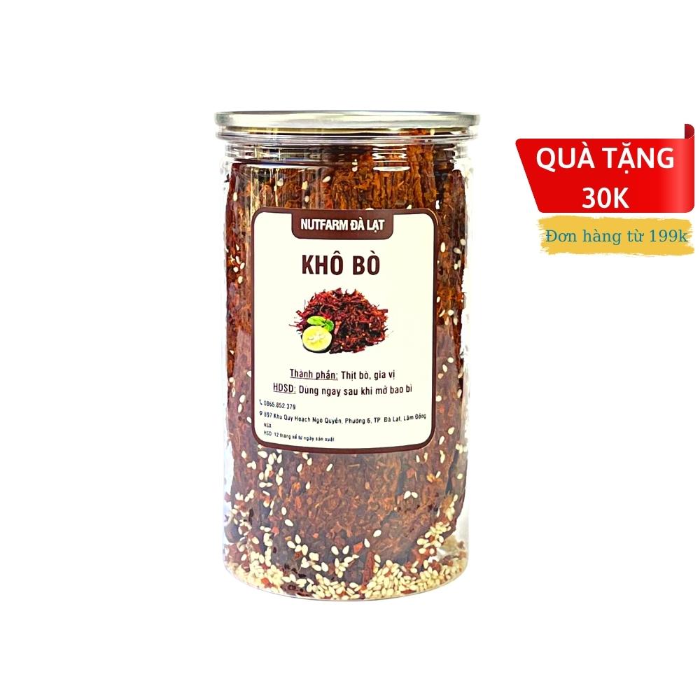 Khô bò miếng NutiFarm 220gr đặc sản đà lạt