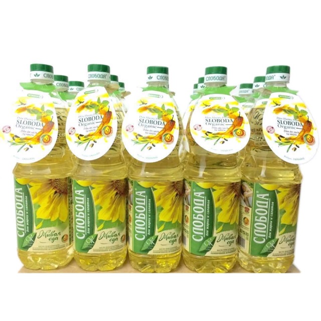 Dầu hướng dương hiệu sloboda organic "hữu cơ"