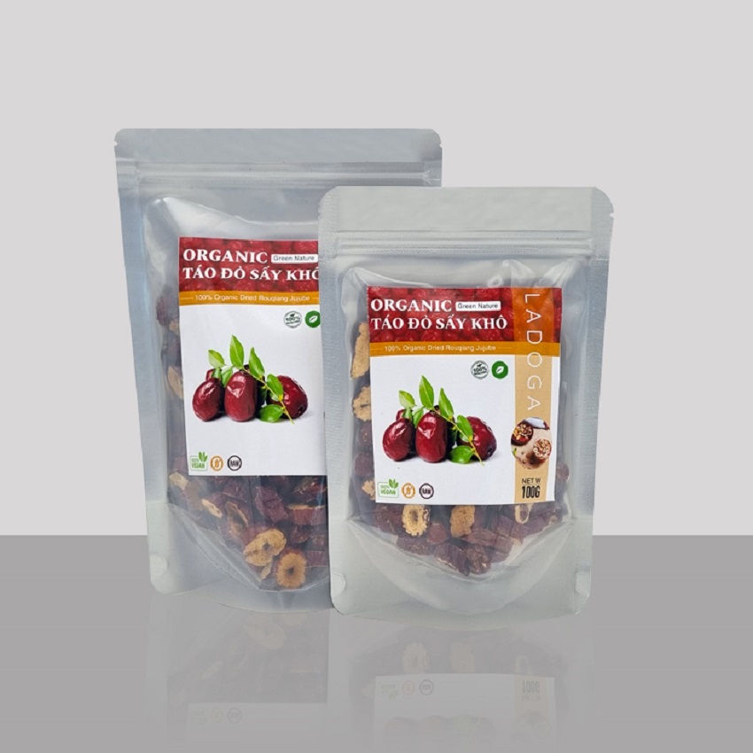 Táo đỏ sấy khô tân cương thái lát LADOGA loại to tốt cho sức khỏe.
