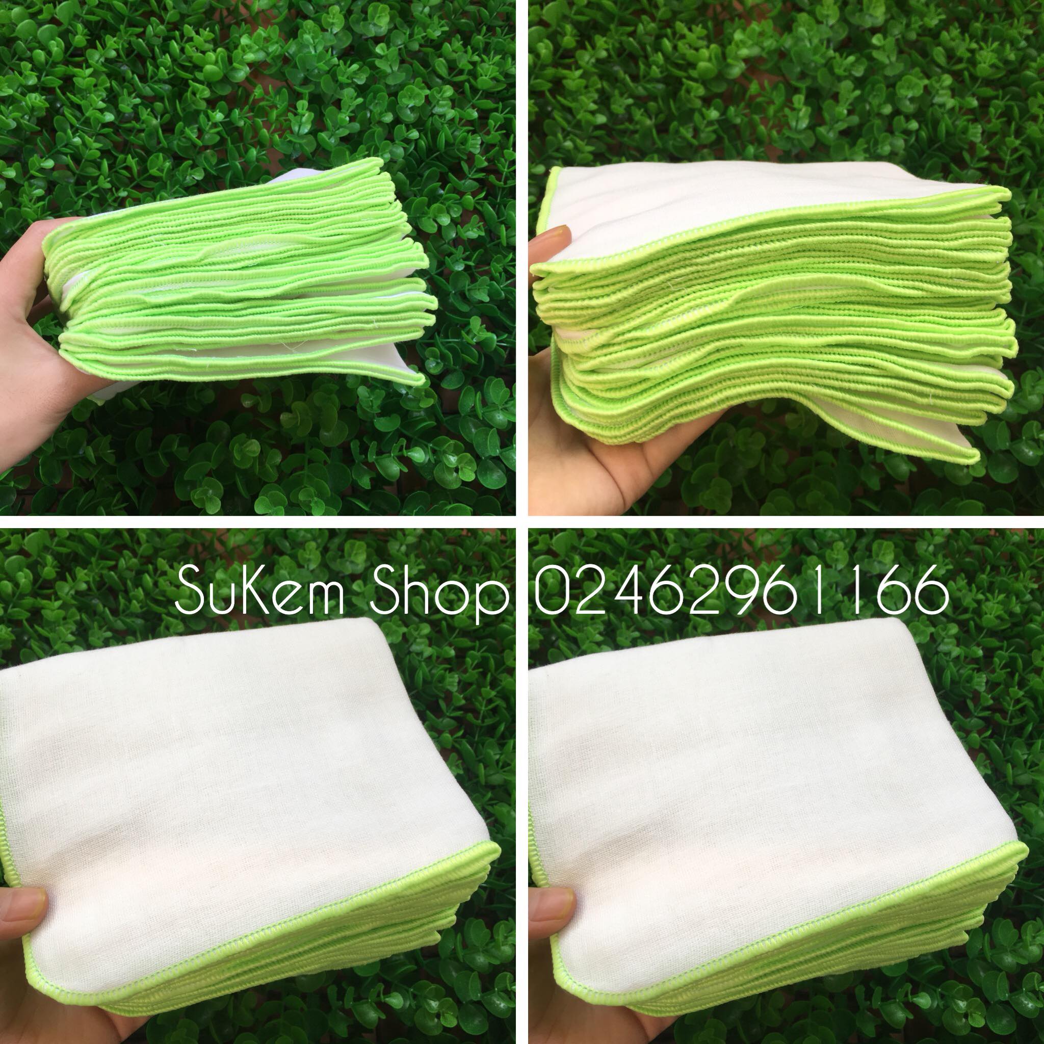 Khăn Sữa 4 Lớp Mipbi Xuất Nhật Chất liệu 100 % Cotton Set 10c Chiếc - Sukem Shop