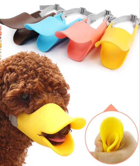 Rọ mõm mỏ vịt cho chó, vật liệu nhựa an toàn, có đai điều chỉnh kích thước, cam kết sản phẩm như hình