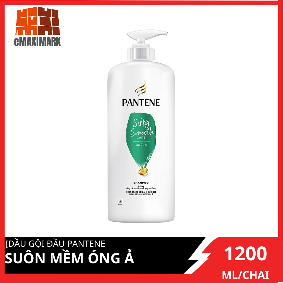 Dầu gội đầu pantene suôn mềm óng ả chai 1200ml