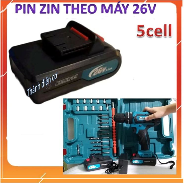 Pin 26V dành cho máy khoan