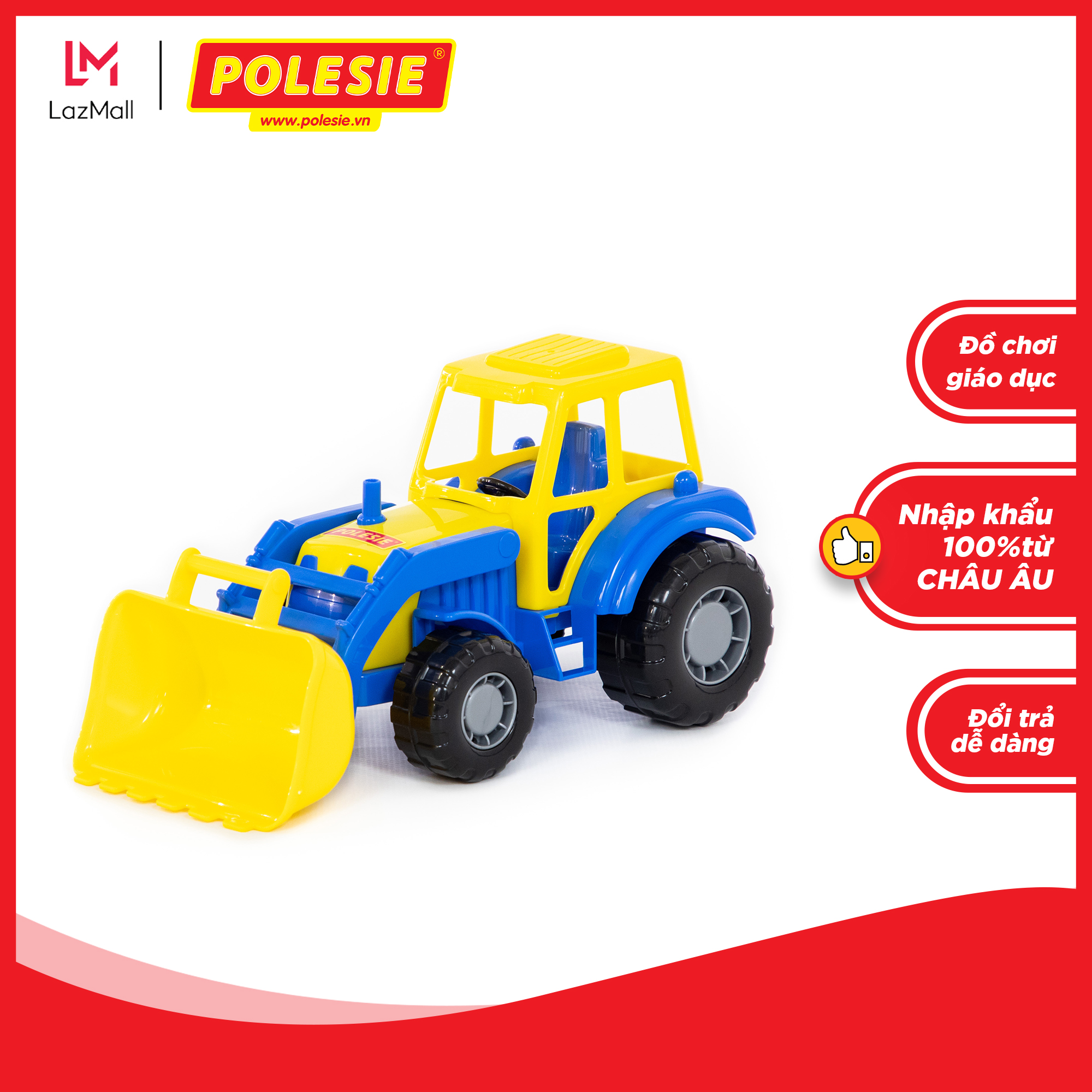 Xe Xúc Đồ Chơi Lật Master Polesie 35301 Kích Thích Trí Tưởng Tượng, An Toàn, Thông Minh, Giáo Dục