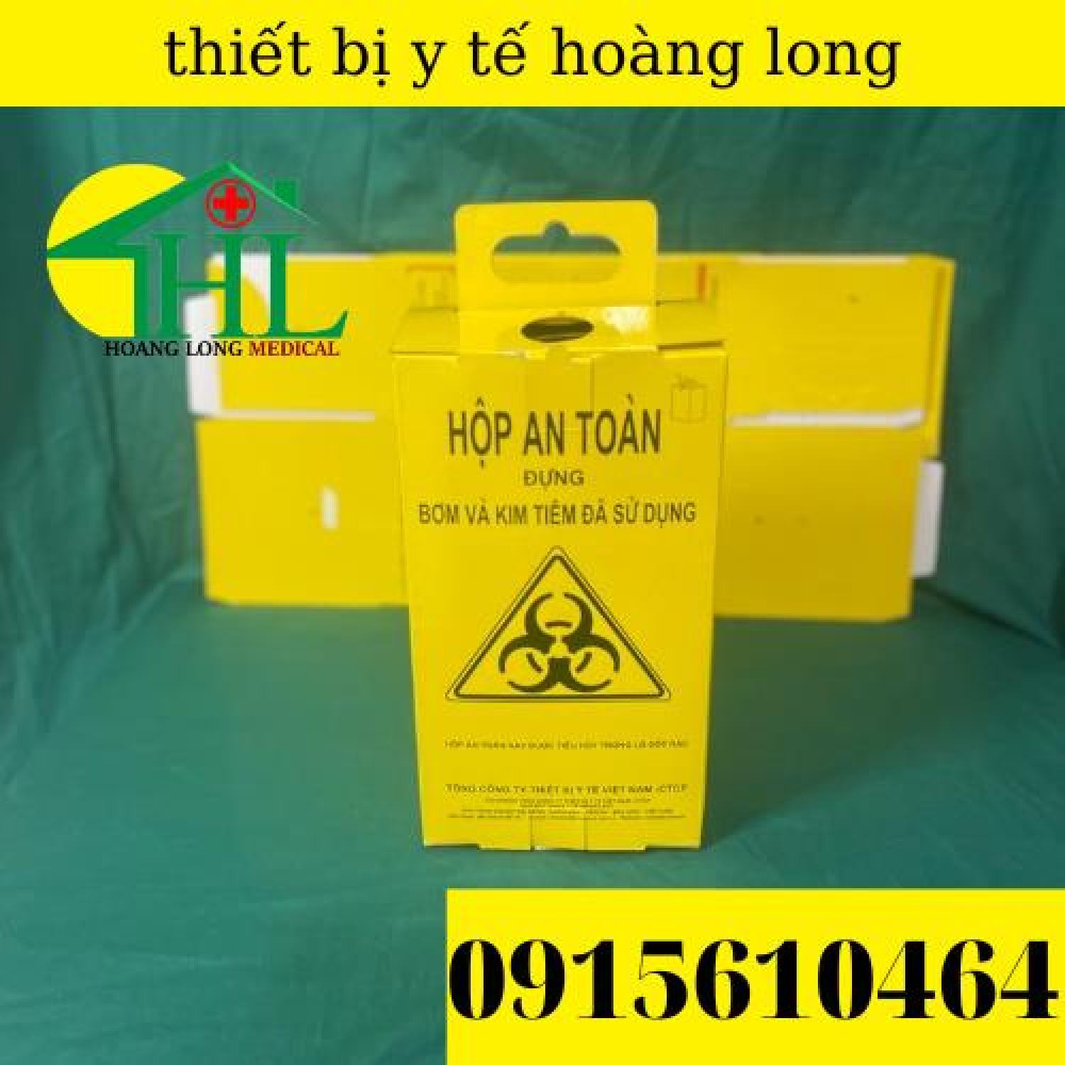 Hộp an toàn đựng vật sắc nhọn 5 lít
