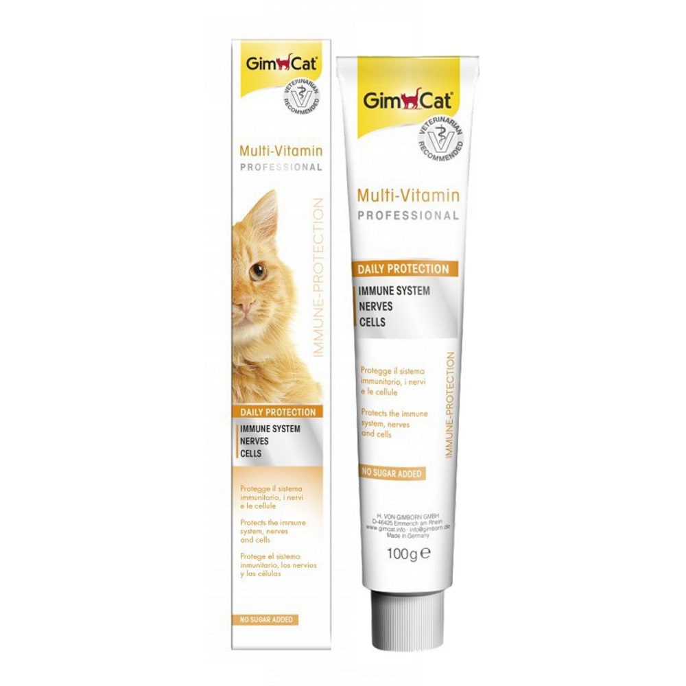 Gimcat Multi- Vitamin Paste- Gel dinh dưỡng cấp vitamin cần thiết, hỗ trợ miễn dich cho mèo 50g