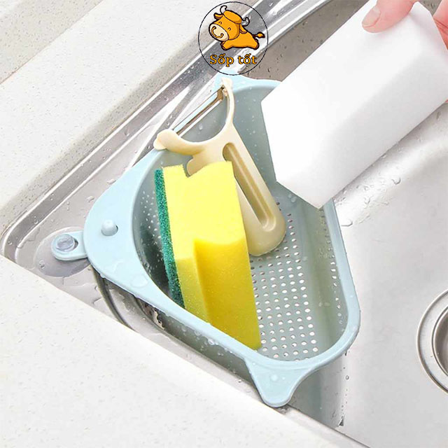 Kệ bồn rửa chén kệ đựng đồ rửa chén bằng nhựa thông minh, tiện lợi GD155