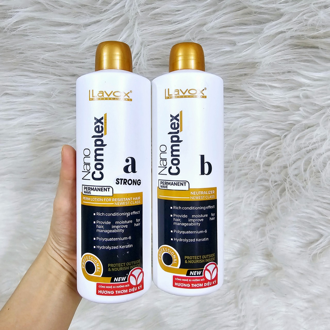 Uốn lạnh lavox nano complex 500ml chai a,b