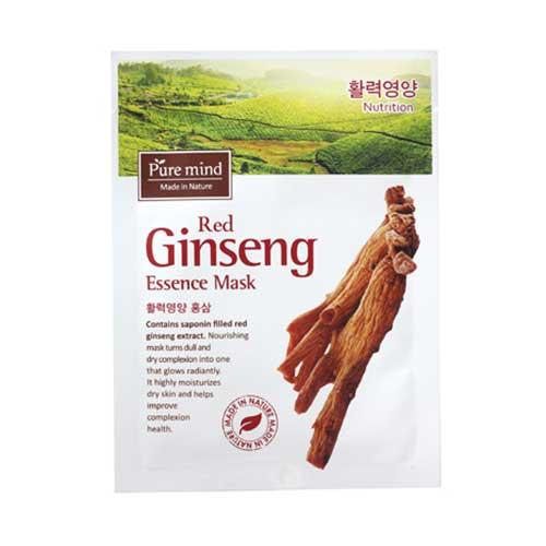 Hộp 10 mặt nạ nhân sâm đỏ pure mind pure mind red ginseng essence mask 23ml
