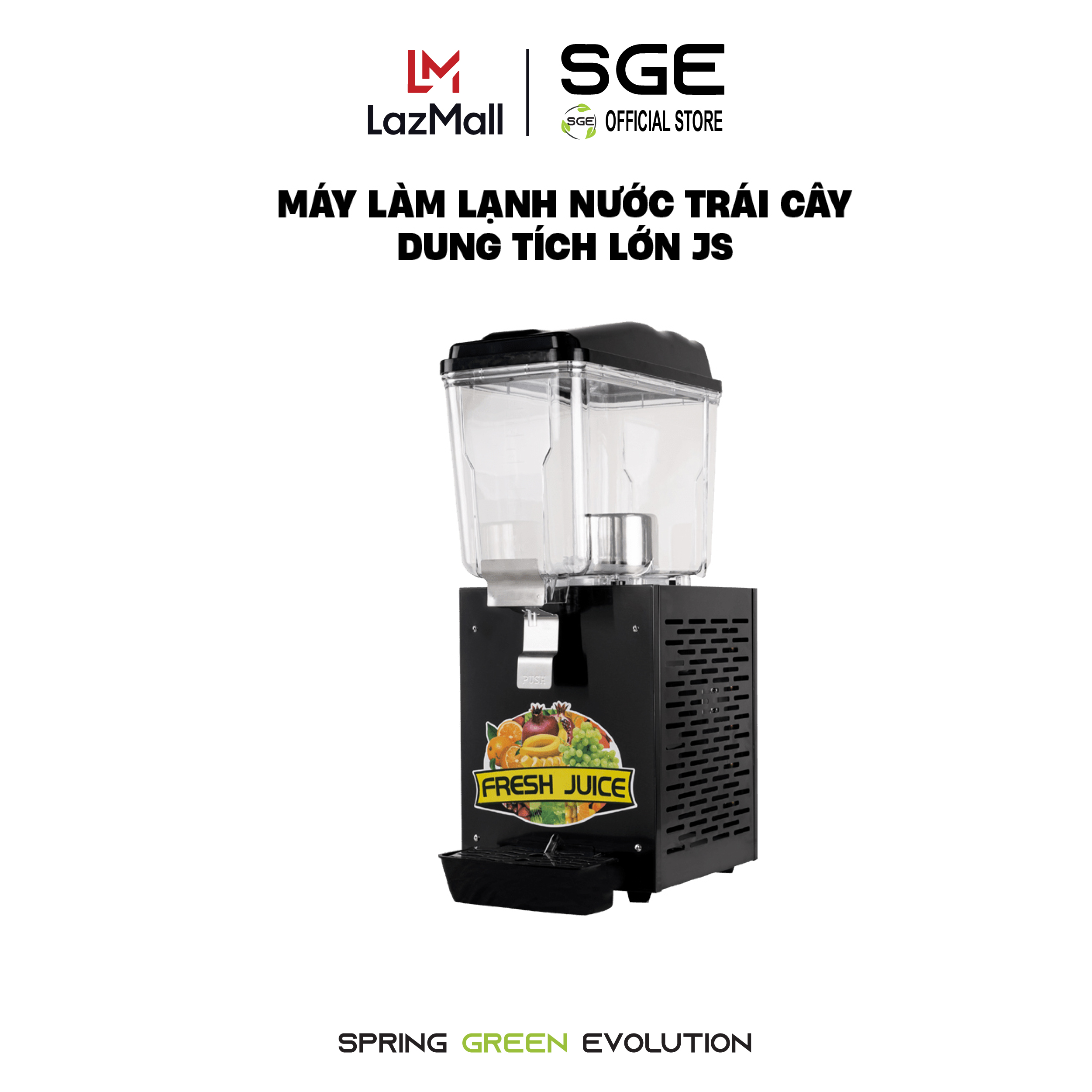 Máy làm lạnh chiết rót nước trái cây sge js làm lạnh nhanh giữ lạnh lâu, dễ sử dụng - có nhiều kích cỡ lựa chọn