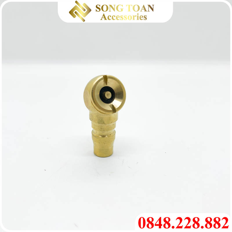 Đầu bơm xe, đầu hơi bơm xe đồng vàng - đuôi nối nhanh