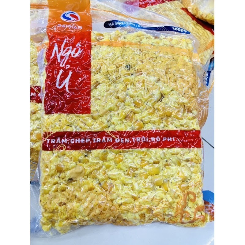 Mồi câu cá ngô ủ 1kg sapham | thính dụ cá chép, trắm, trôi siêu nhạy - sa phạm fishing