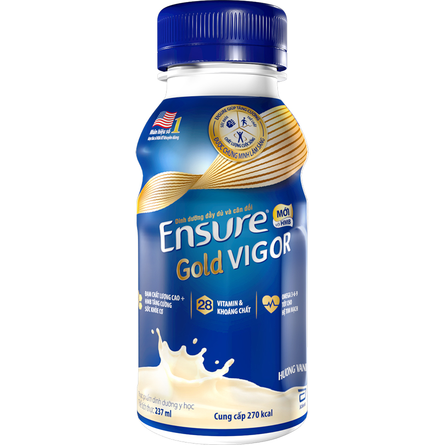 Sữa nước ensure gold vigor 237ml - lóc 6 chai