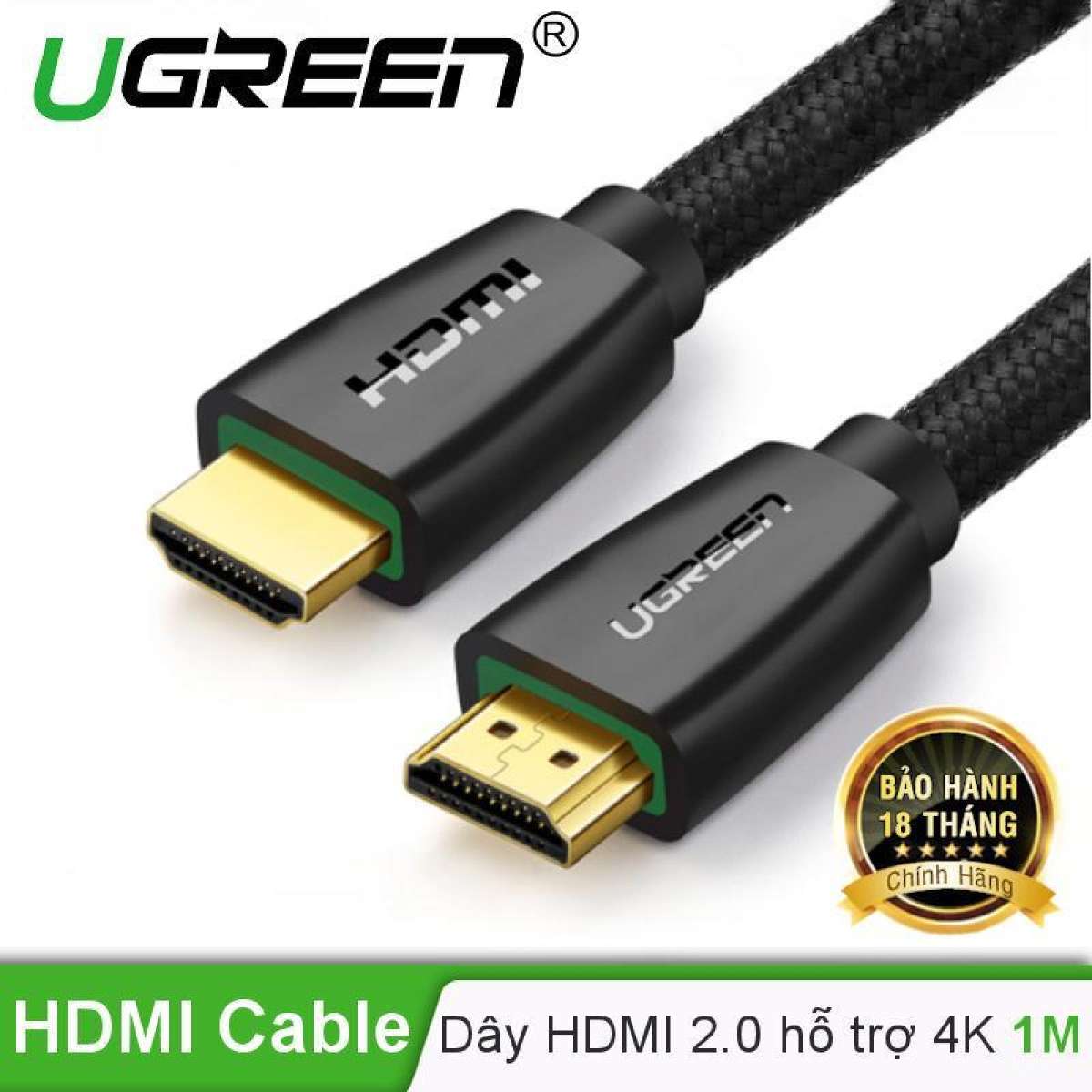 Cáp hdmi 2.0 hỗ trợ 3d , 4k dài 15m ugreen hd118 40416