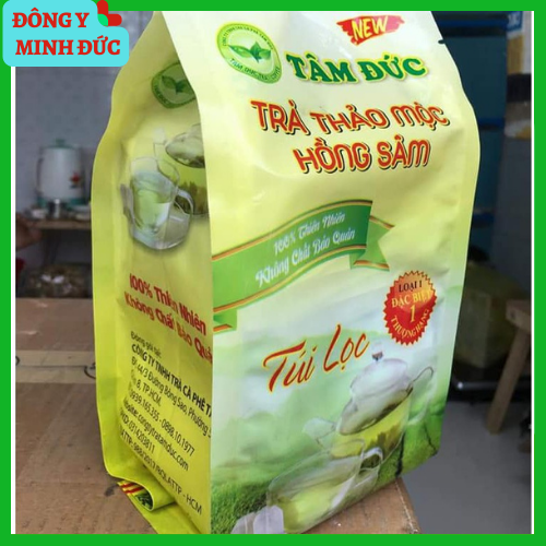 Trà thảo mộc túi lọc Hồng Sâm Tâm Đức New