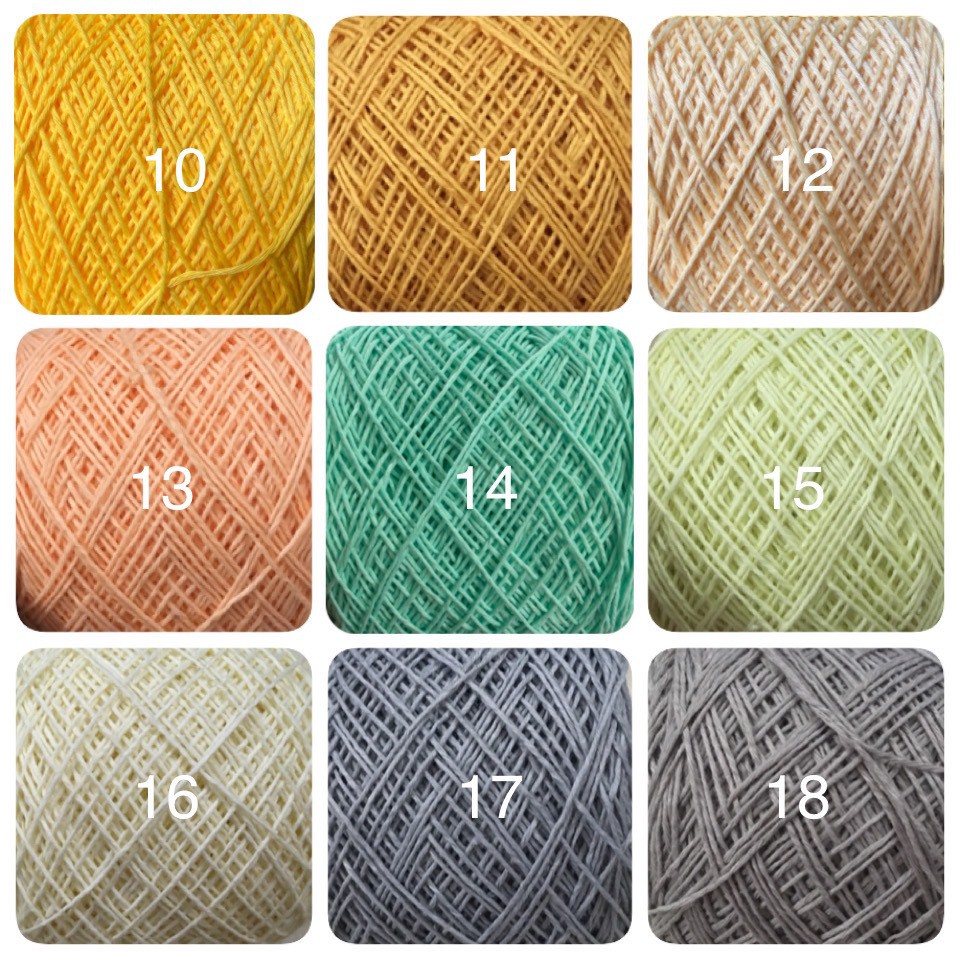 Sợi cotton vietnam 1mm 100gr bền chắc ít xù ít nhão - Màu 1- Màu 50