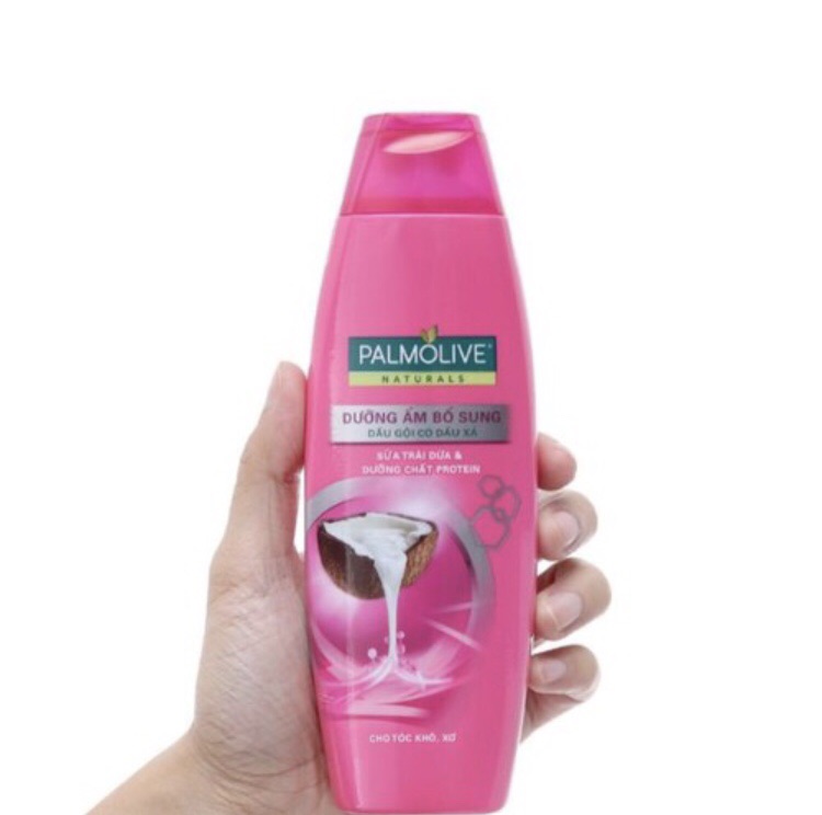 Dầu gội Palmolive sữa trái dừa dưỡng ẩm có dầu xả chai 180ml