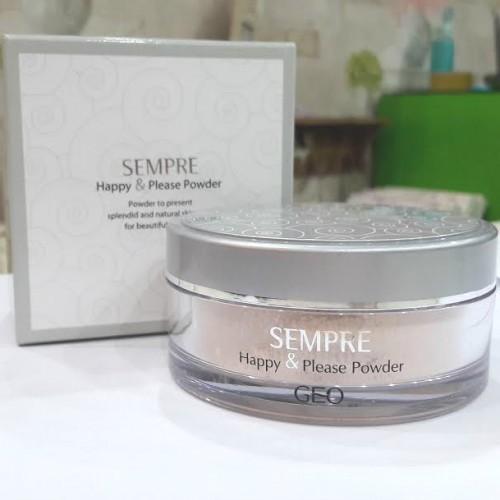 Phấn phủ bột mịn da geo sempre happy & please powder hàn quốc 25g - no. 2 tone tự nhiên