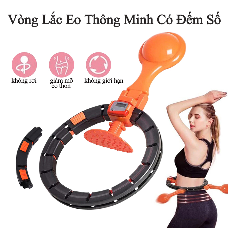 Vòng lắc eo thông minh có đếm tự động,vòng lắc eo tập thể dục giảm mỡ tại nhà,giảm mỡ bụng,thon eo