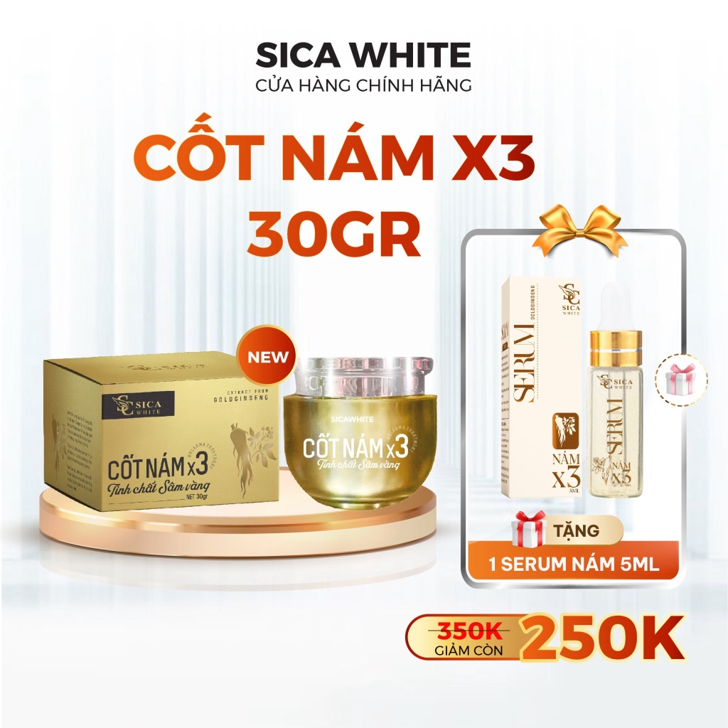 Kem cốt nám x3 hỗ trợ phục hồi da nám, tàn nhang 30gr