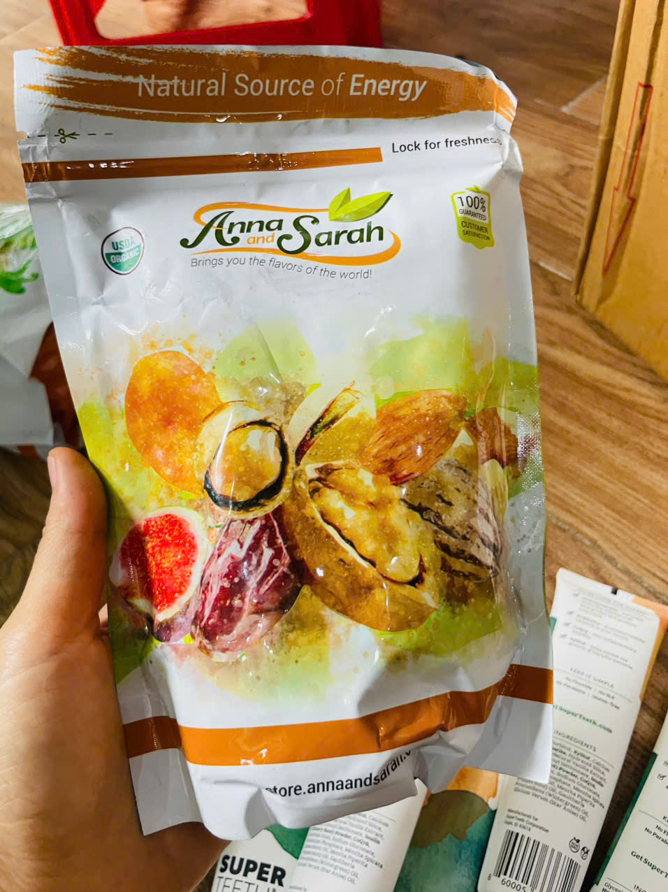 chà là sấy khô,Anna and Sarah Organic Medjool Dates 454g