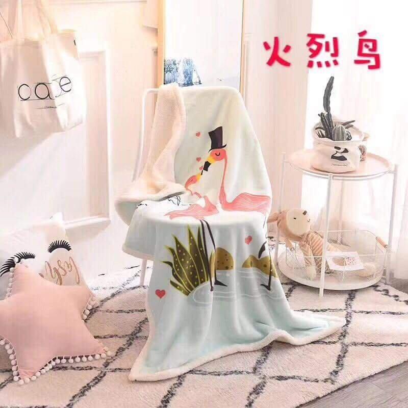 Chăn Lông Cừu 1mx1m4 Dành Cho Trẻ Em Siêu Mềm Mịn