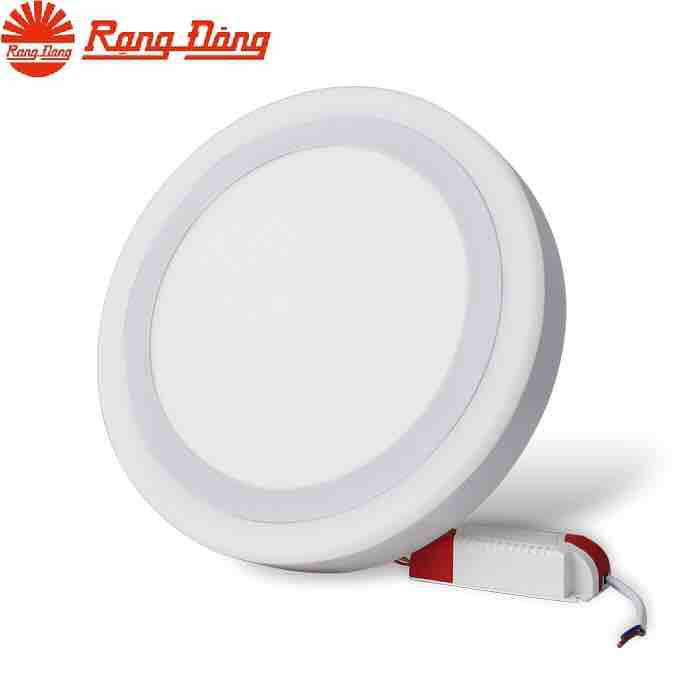 Đèn led ốp trần tròn đổi màu viền Rạng Đông 24w Ø247mm