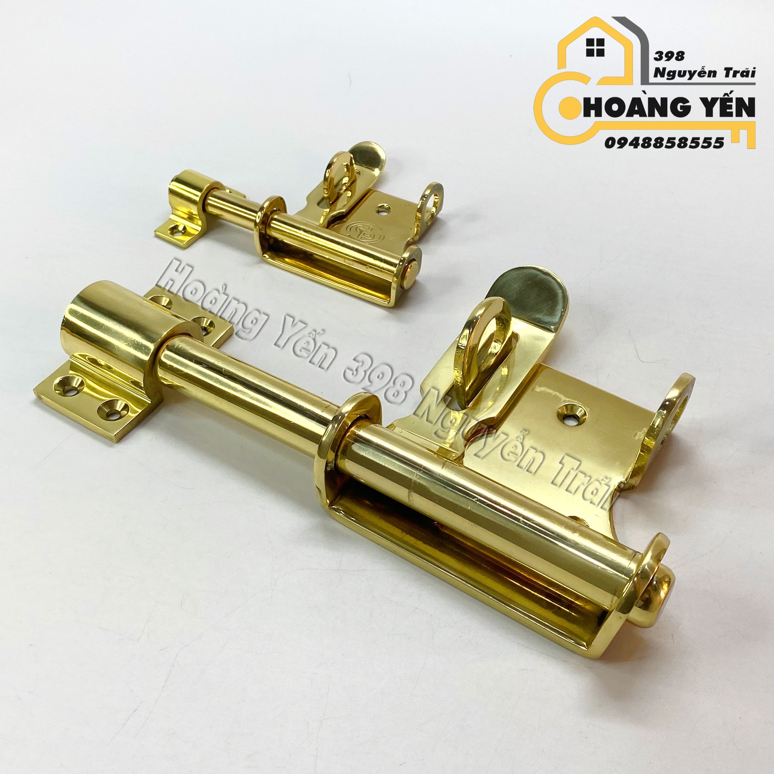 Chốt cửa đồng thau, chốt cửa gỗ bằng đồng có khóa lưỡi gà, chốt ngang cửa chốt cổng, chốt ngang của to