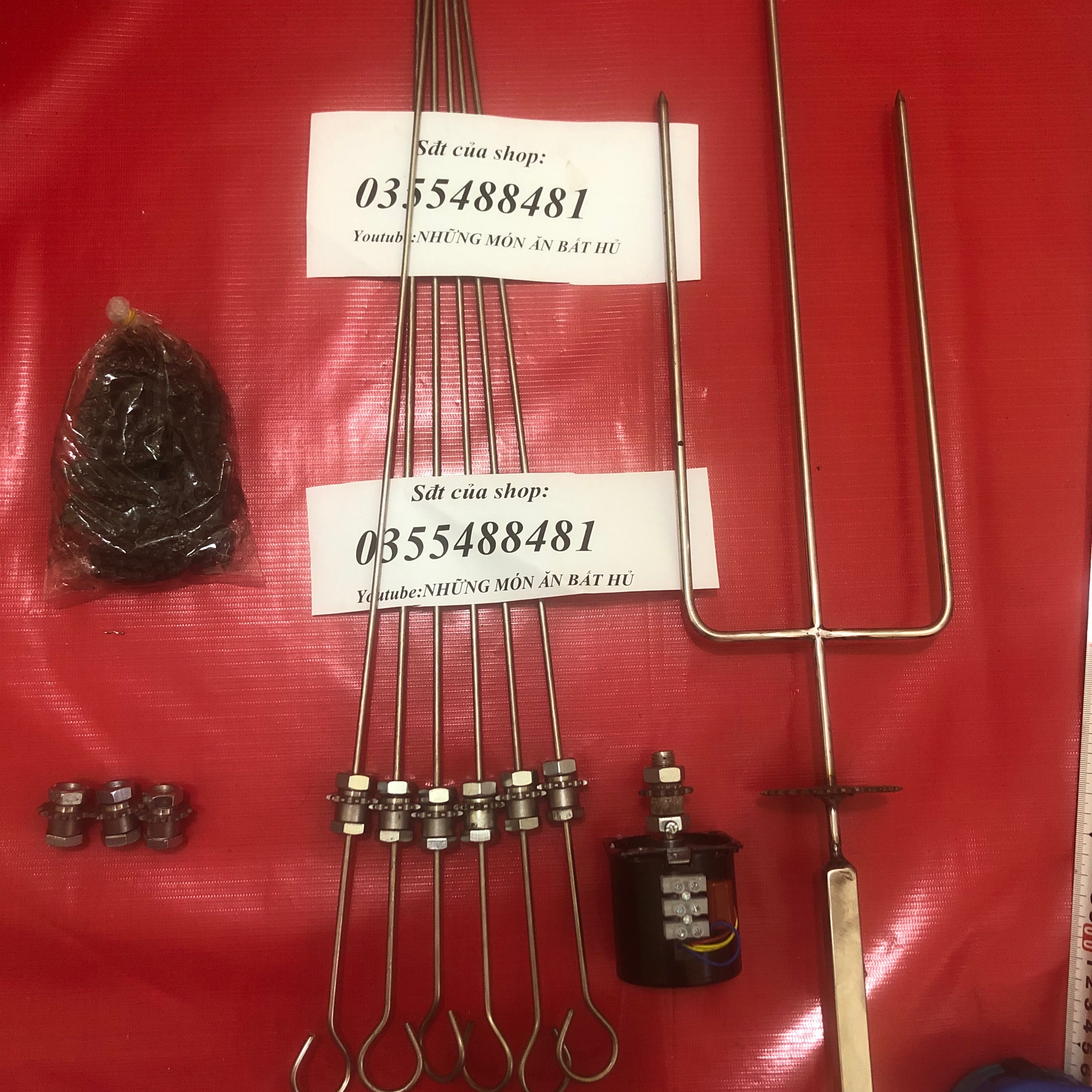 FREESHIP MAX-CAM KẾT GIÁ TỐT-Mô tơ giảm tốc 220v 20w + bộ chế máy nướng tự động