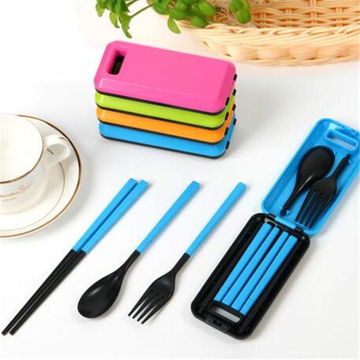 Bộ đũa muỗng nĩa gấp gọn, bộ thìa dĩa đũa gấp gọn mang theo du lịch, bộ muỗng nĩa gấp gọn tiện lợi, đồ tiện ích - bộ đũa muỗng nĩa gấp gọn msquare