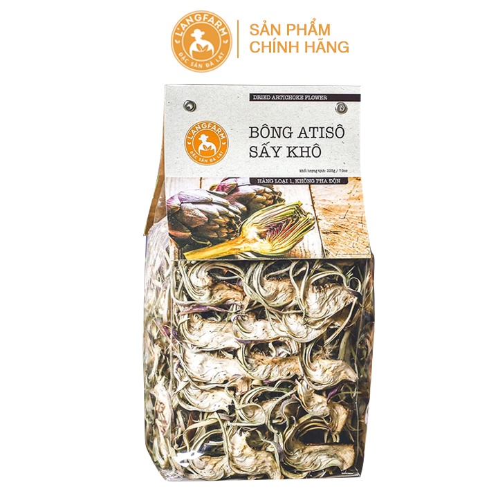 L'angfarm - Bông atisô sấy khô, bịch 225g - Đặc Sản Đà Lạt