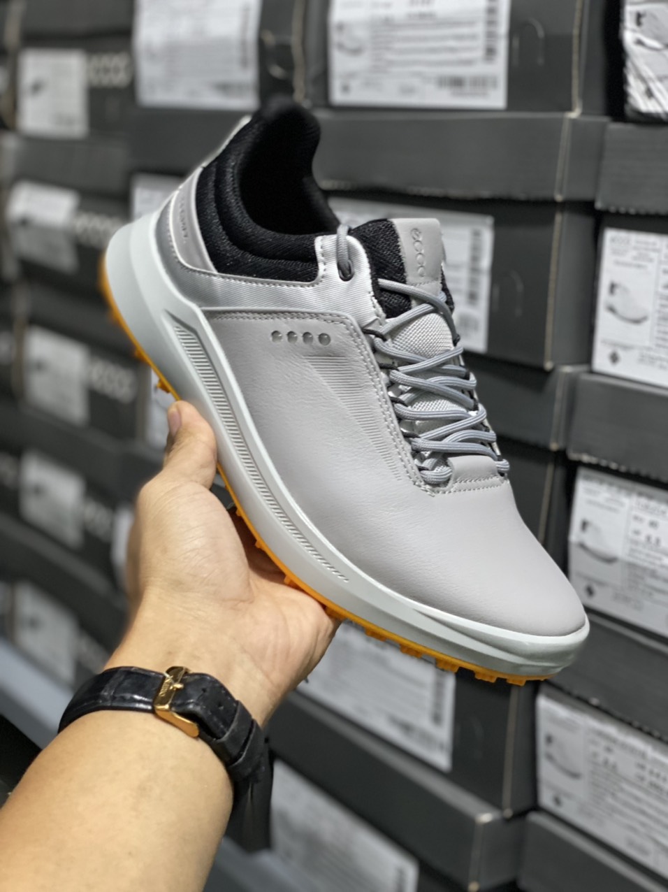 Giày golf nam ecco goretex