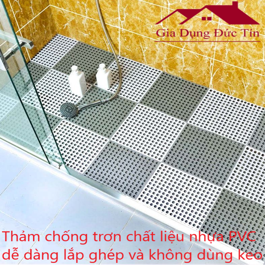 Tấm Thảm Nhựa Lỗ Ghép Lót Sàn Kháng Khuẩn Chống Trơn Trượt Hàng Việt Nam Cao Cấp.(3