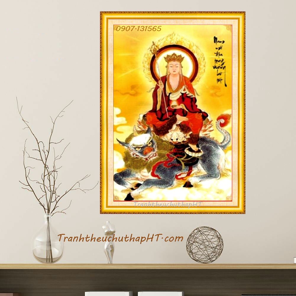 Tranh đính đá phật địa tạng 60*85cm - tự đính