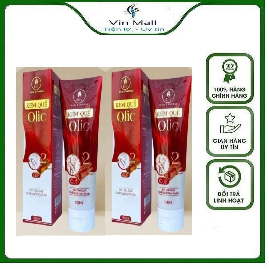 Bộ 2 Hộp Kem Tan Mỡ Bụng Kem Quế Olic 100ml Làm Giảm Eo Mỡ Bụng - Mẫu mới