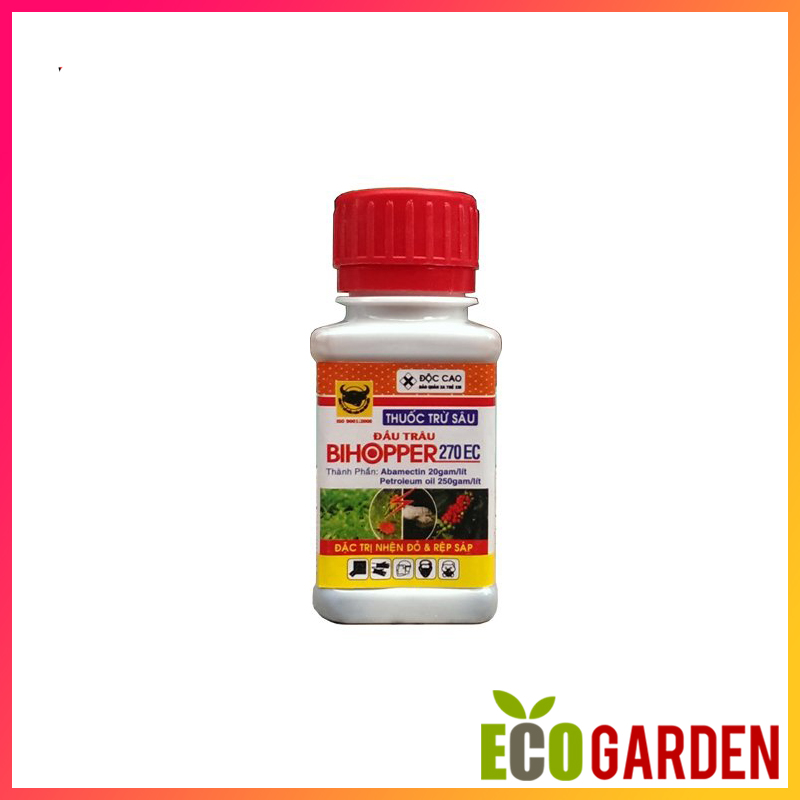 Thuốc trừ sâu diệt trừ nhện đỏ, rệp sáp bihopper 270ec - chai 50ml